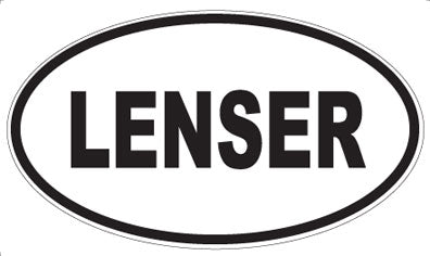 LENSER - Oval Sticker
