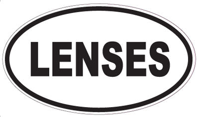 LENSES - Oval Sticker