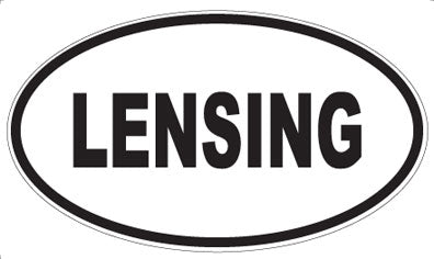 LENSING - Oval Sticker