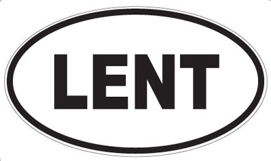 LENT - Oval Sticker