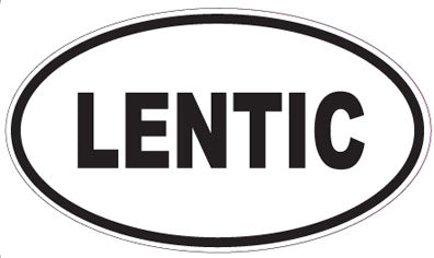 LENTIC - Oval Sticker