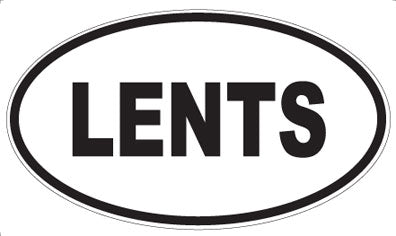 LENTS - Oval Magnet