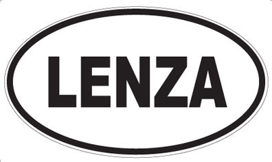 LENZA - Oval Sticker