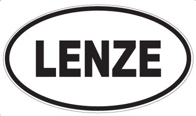 LENZE - Oval Sticker