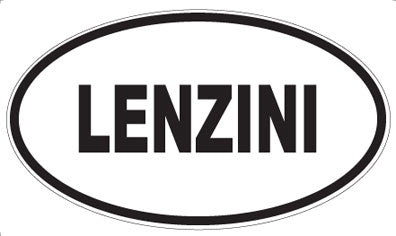 LENZINI - Oval Sticker