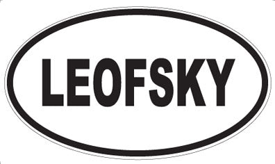 LEOFSKY - Oval Magnet
