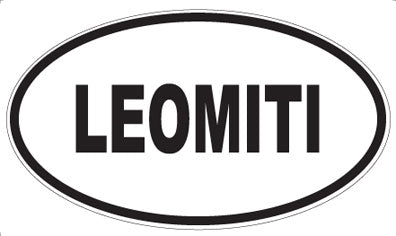 LEOMITI - Oval Sticker
