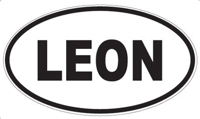 LEON - Oval Sticker