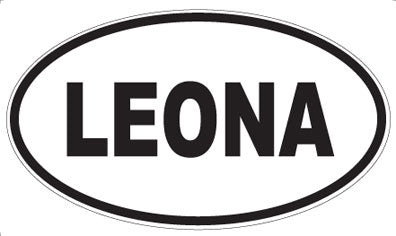 LEONA - Oval Sticker