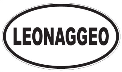LEONAGGEO - Oval Sticker