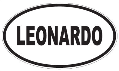 LEONARDO - Oval Sticker