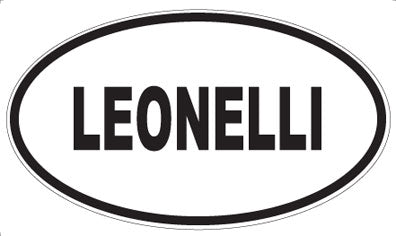 LEONELLI - Oval Sticker