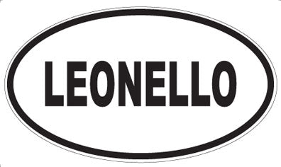 LEONELLO - Oval Sticker