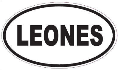 LEONES - Oval Sticker