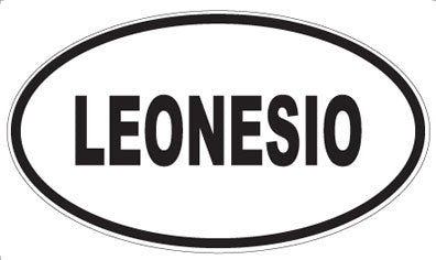 LEONESIO - Oval Sticker