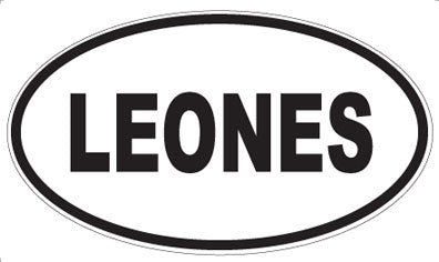 LEONES - Oval Magnet