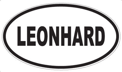 LEONHARD - Oval Sticker