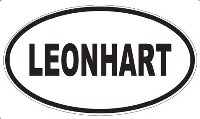 LEONHART - Oval Sticker