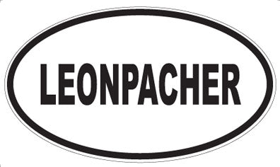 LEONPACHER - Oval Sticker