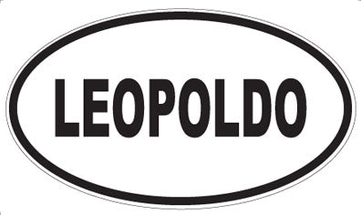 LEOPOLDO - Oval Sticker