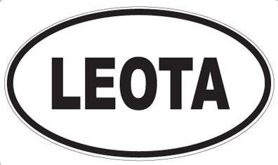 LEOTA - Oval Sticker