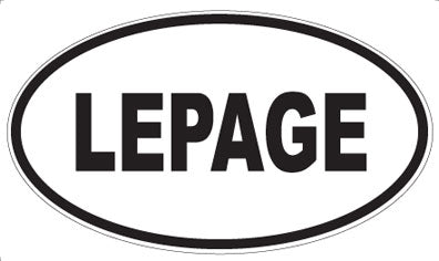 LEPAGE - Oval Sticker