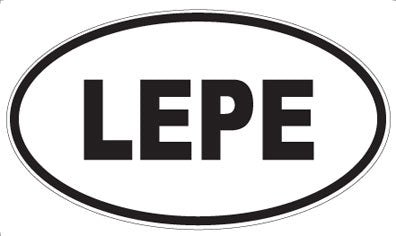 LEPE - Oval Sticker