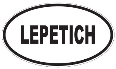 LEPETICH - Oval Sticker