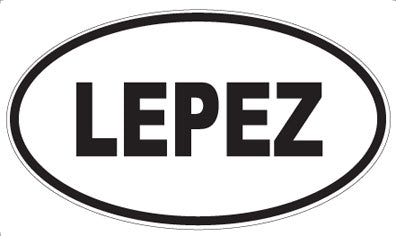 LEPEZ - Oval Sticker