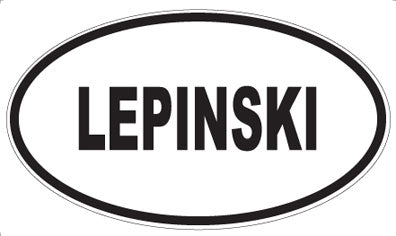LEPINSKI - Oval Magnet