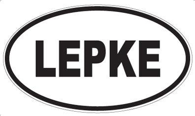 LEPKE - Oval Sticker