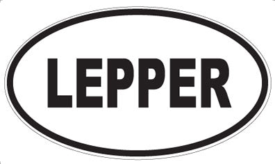 LEPPER - Oval Sticker