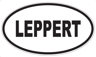 LEPPERT - Oval Sticker