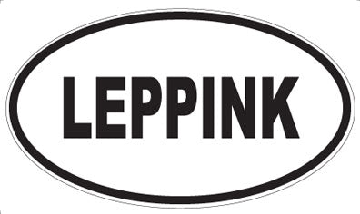 LEPPINK - Oval Sticker