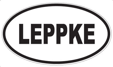 LEPPKE - Oval Sticker