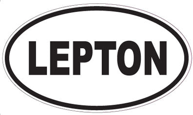LEPTON - Oval Sticker