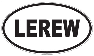 LEREW - Oval Sticker