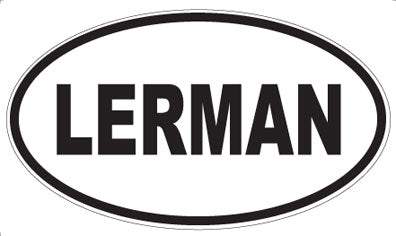 LERMAN - Oval Magnet