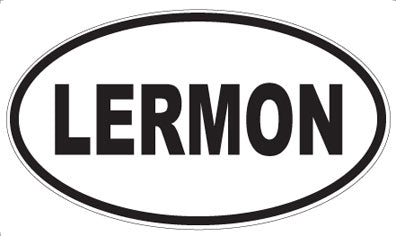 LERMON - Oval Sticker