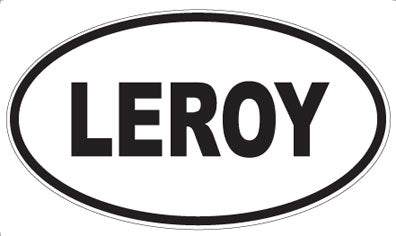 LEROY - Oval Sticker