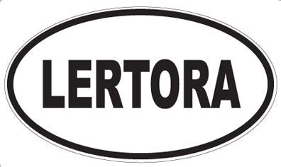 LERTORA - Oval Sticker