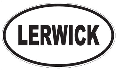 LERWICK - Oval Sticker