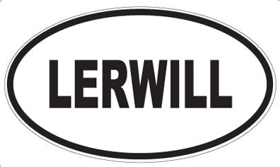 LERWILL - Oval Sticker