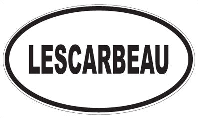 LESCARBEAU - Oval Sticker