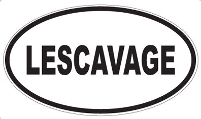 LESCAVAGE - Oval Magnet