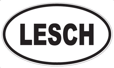 LESCH - Oval Sticker
