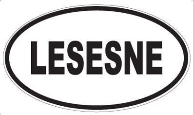LESESNE - Oval Sticker