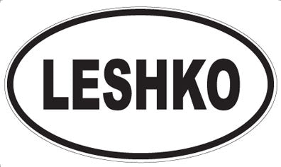 LESHKO - Oval Magnet