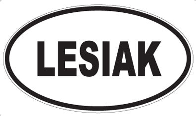 LESIAK - Oval Sticker