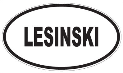 LESINSKI - Oval Sticker
